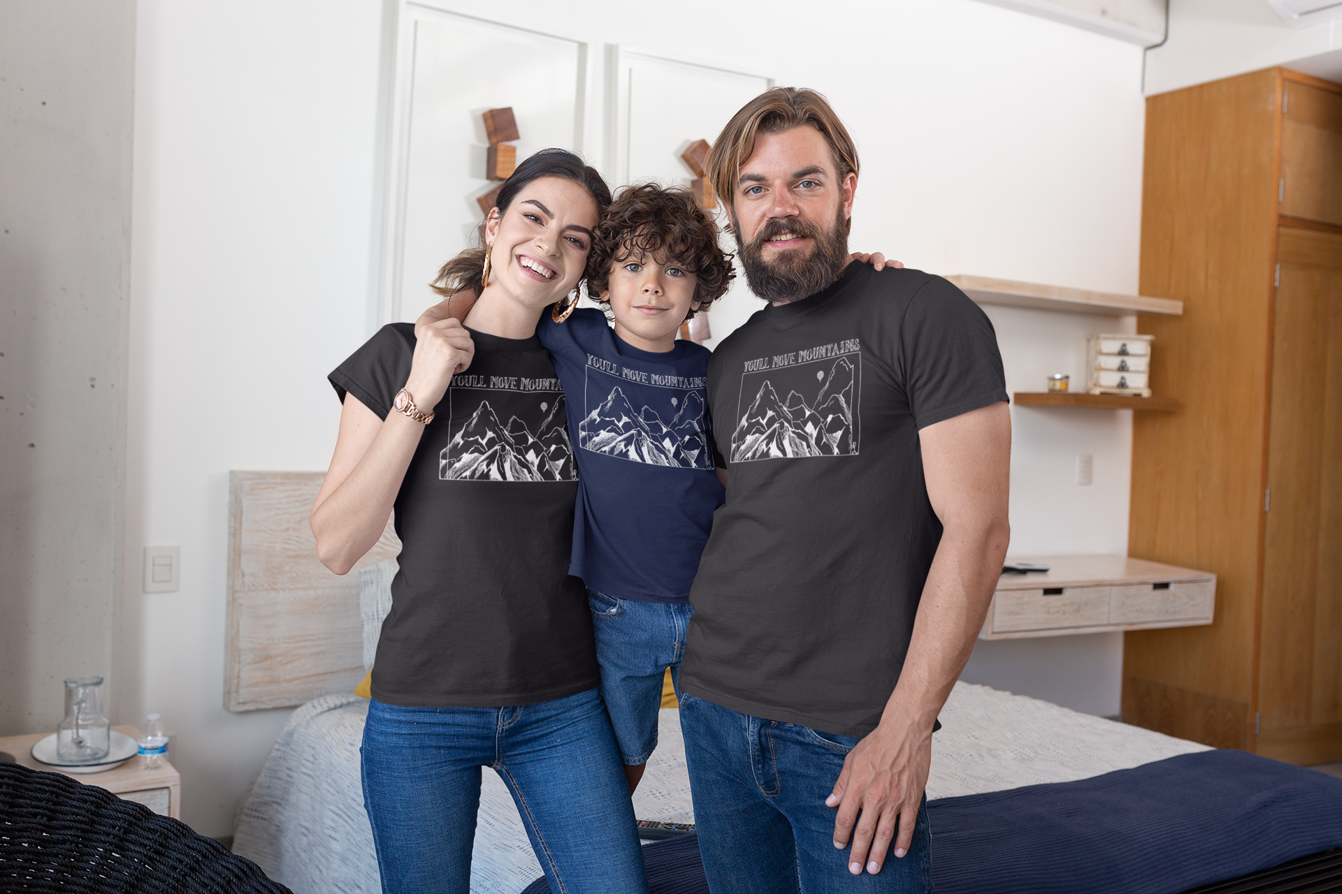 YOU'LL Move MOUNTAINS | boys tshirt | navy