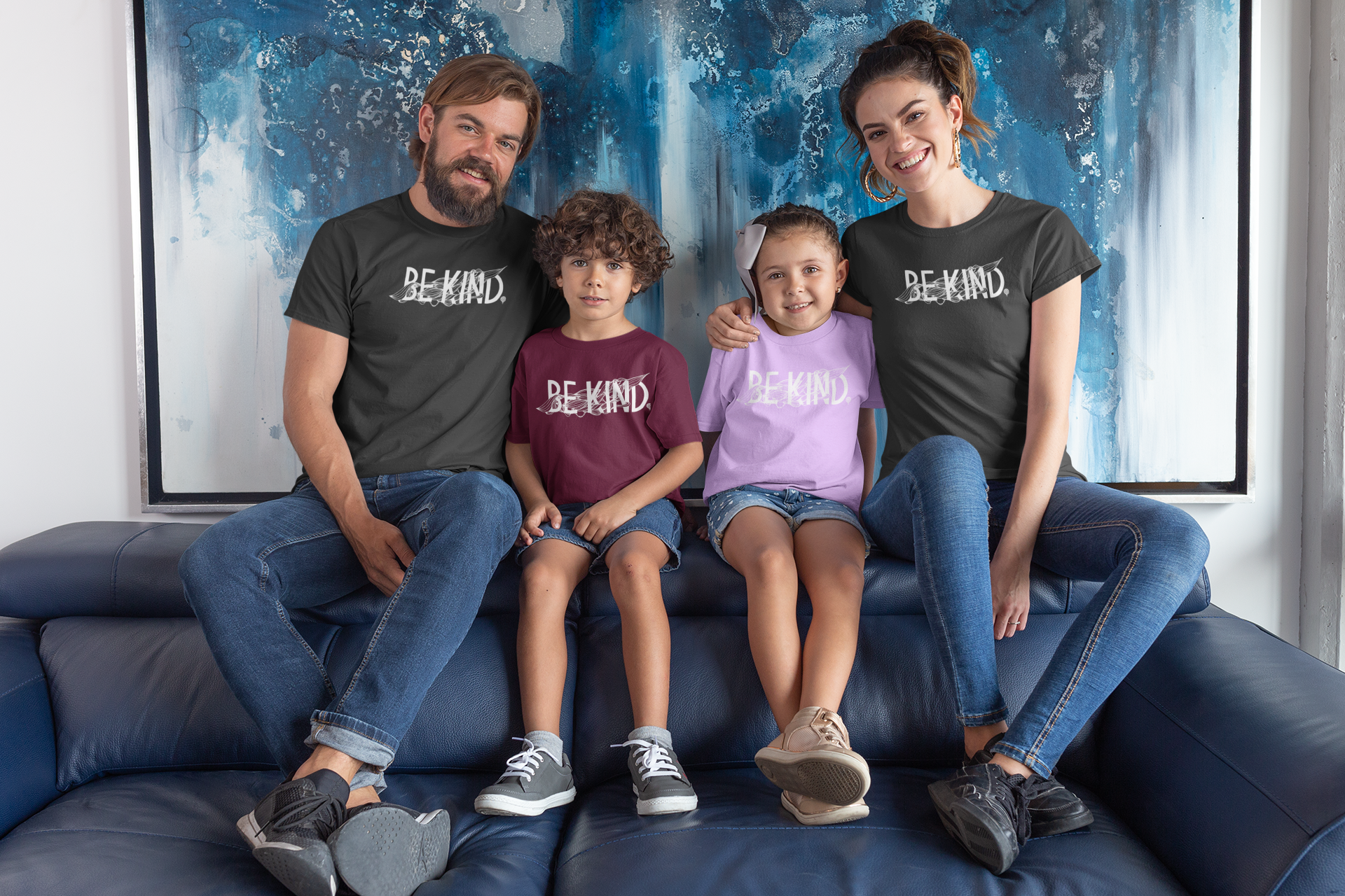 BE KIND | unisex tshirt | charcoal