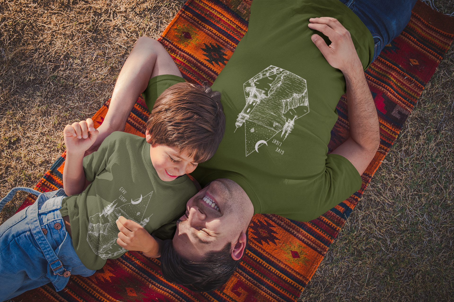 GIVE LIGHT | unisex tshirt | military green